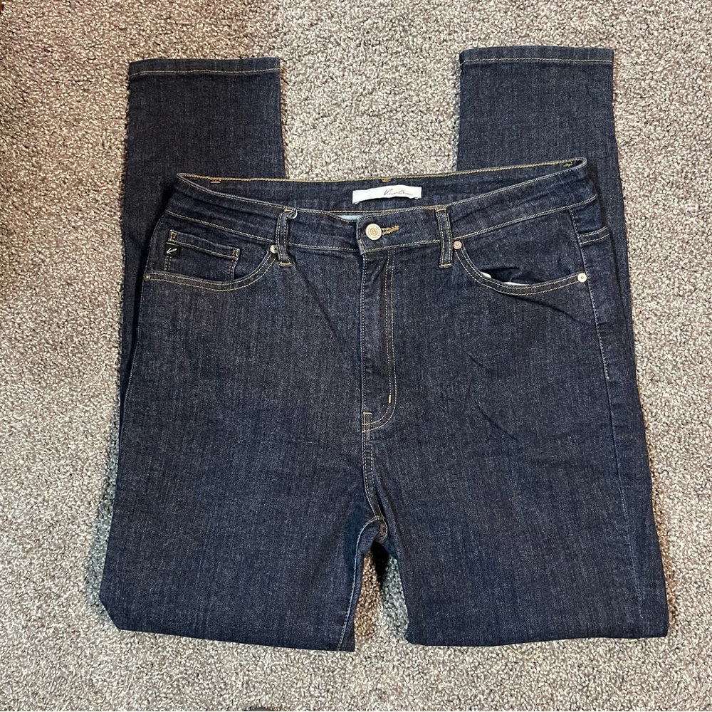 KanCan dark blue jeans.
